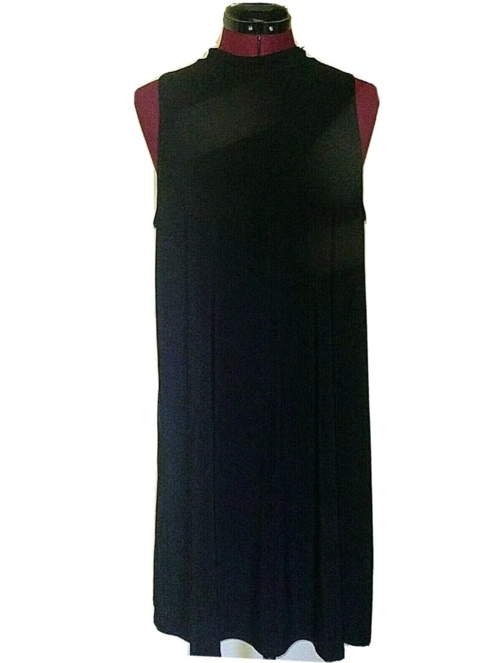 N&N Nik & Nash Dress Large L Black Shift Tunic Flowy Sleeveless Casual Minimalis